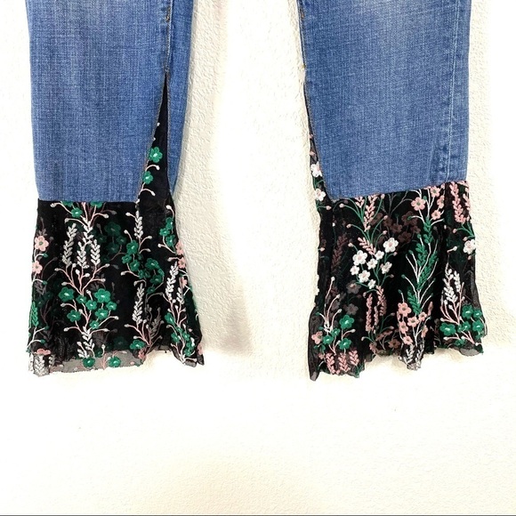 Anthro Pilcro And The Letterpress Flare Jeans 26 - Picture 4 of 6